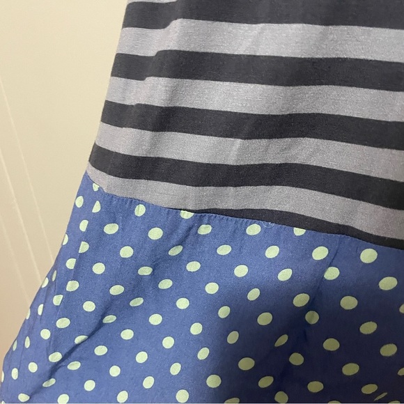 Matilda Jane Let's Get Lost Blouse Striped & Polka Dot Scoop Neck Women's M - Picture 3 of 7